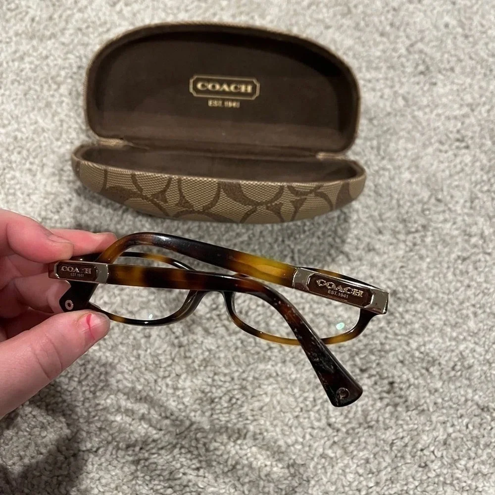 Coach Kinslee HC6037 Tortoise 5052 49L Eyeglass Frames with‎ Case